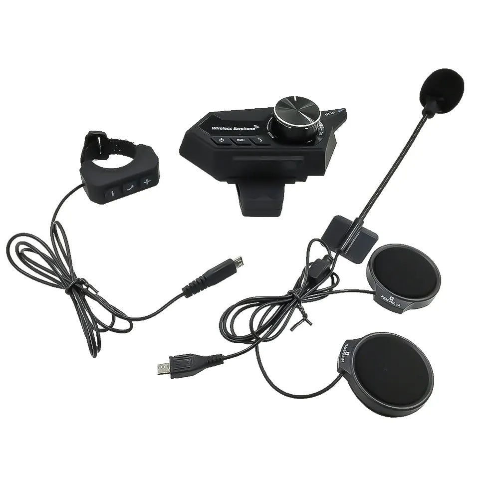 Audifonos Bluetooth Estereo Impermeables Casco de Moto BT18 B2B