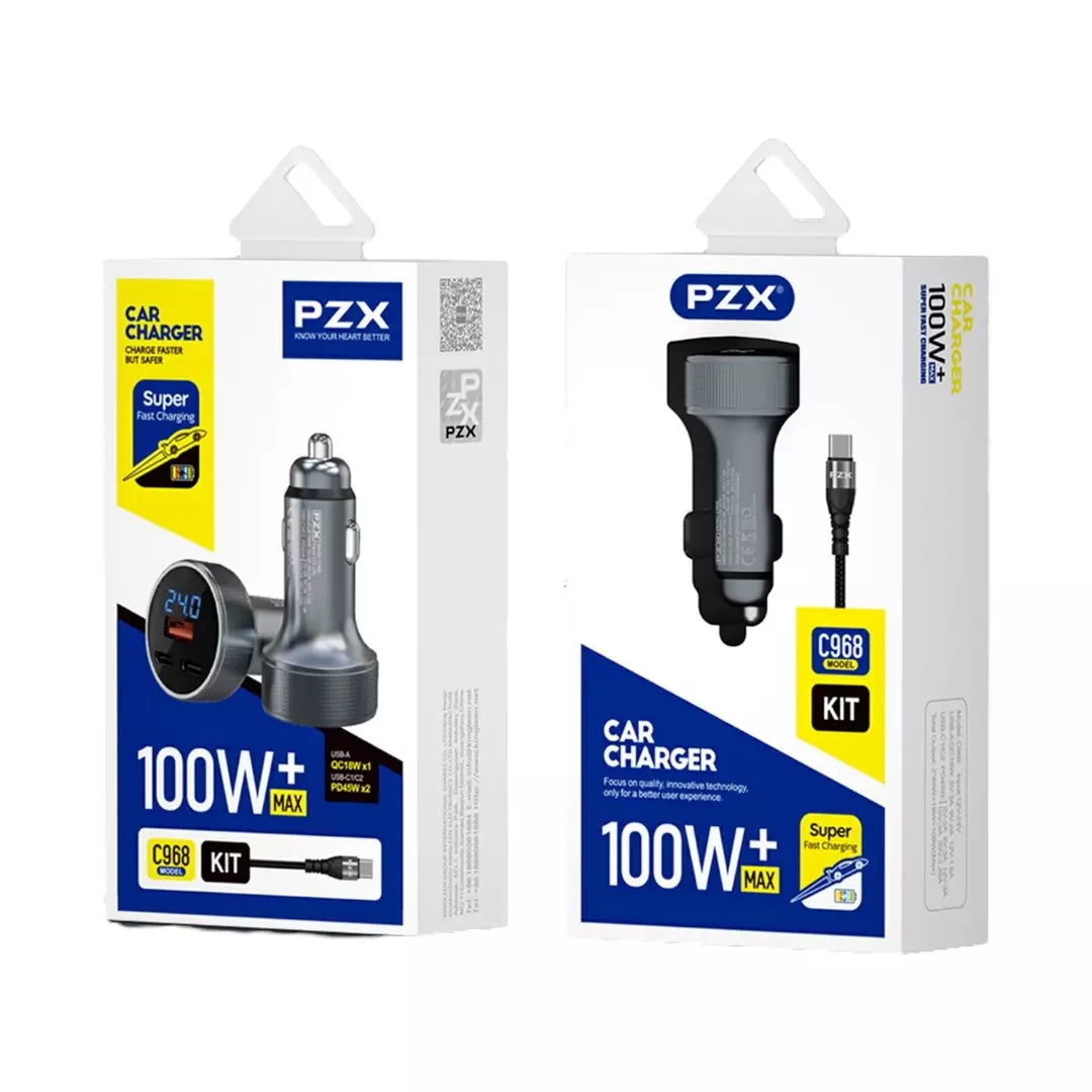 Cargador Para Carro PZX C968 C-C B2B