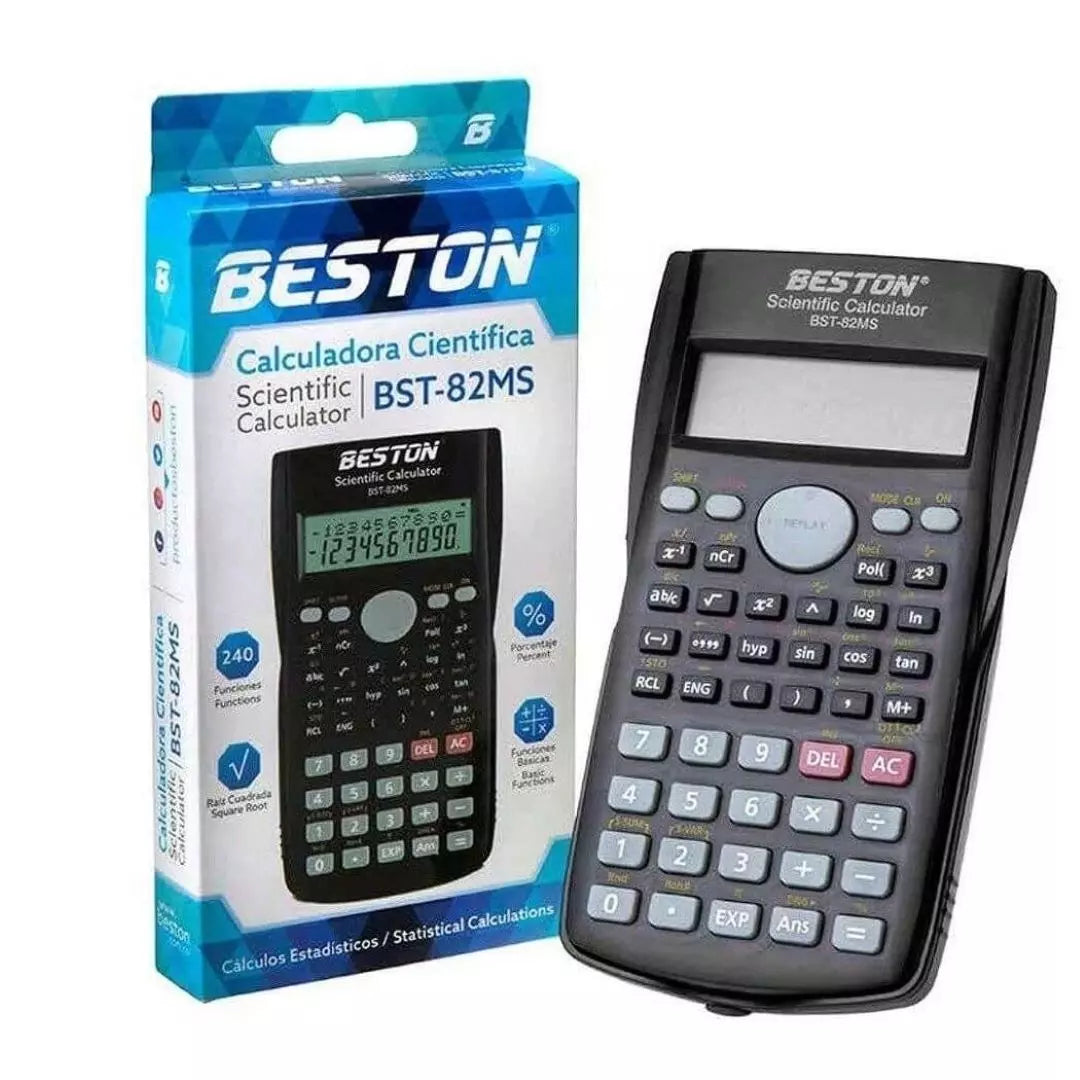 Calculadora Científica Beston Con Funciones Basicas BST 350MS B2B