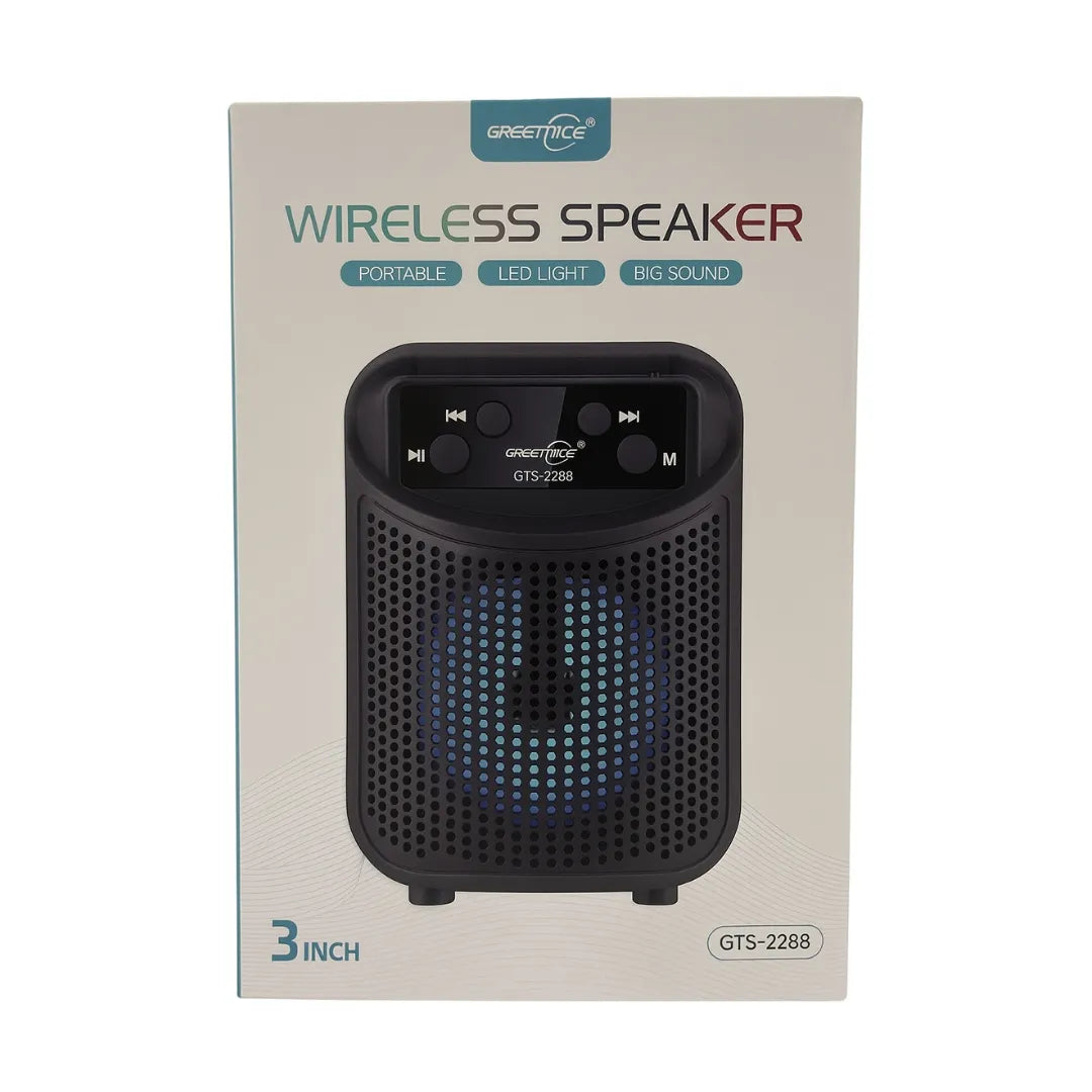 Parlante Bluetooth Potencia De 5w y Retroiluminado GTS-2288 B2B