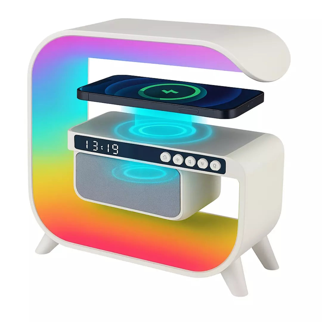 Lámpara Y Parlante Con Cargador Inalámbrico BT-3402