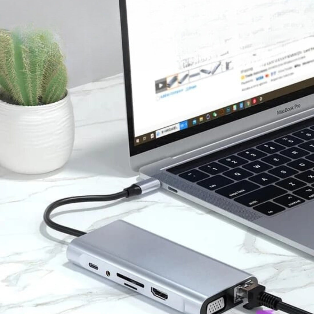 Convertidor OTG, USB HD Con 4 Puertos USB-A  LJ-49TP/HDTV11I B2B