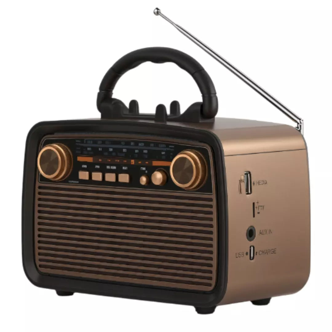 Radio Parlante Bluetooth Vintage De 3" KTF-1467 B2B