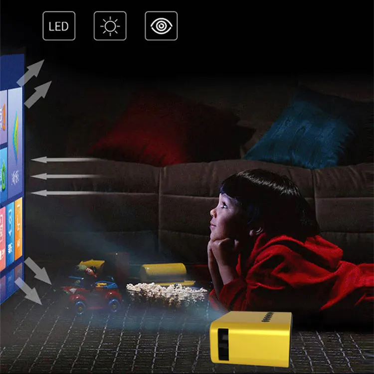 Cargue la imagen en el visor de la galería, Mini Proyector LED Portátil conexión teléfono YZ03 ¡Envio Gratis!