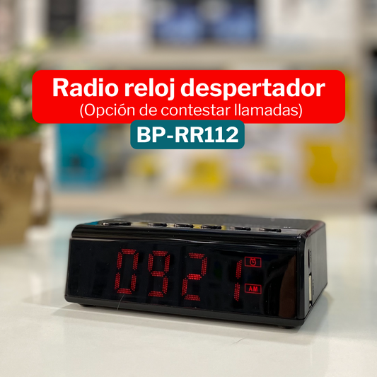Radio Reloj Recargable FM Beck Play BP-RR112 ¡Envio Gratis!