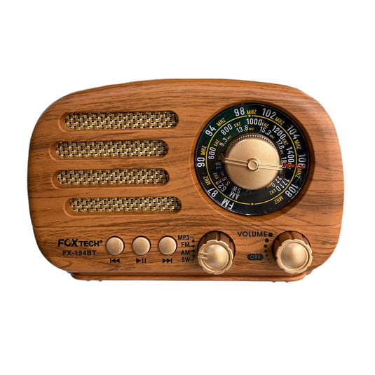 Radio Estilo Vintage Recargable  Fox Tech FX-194BT