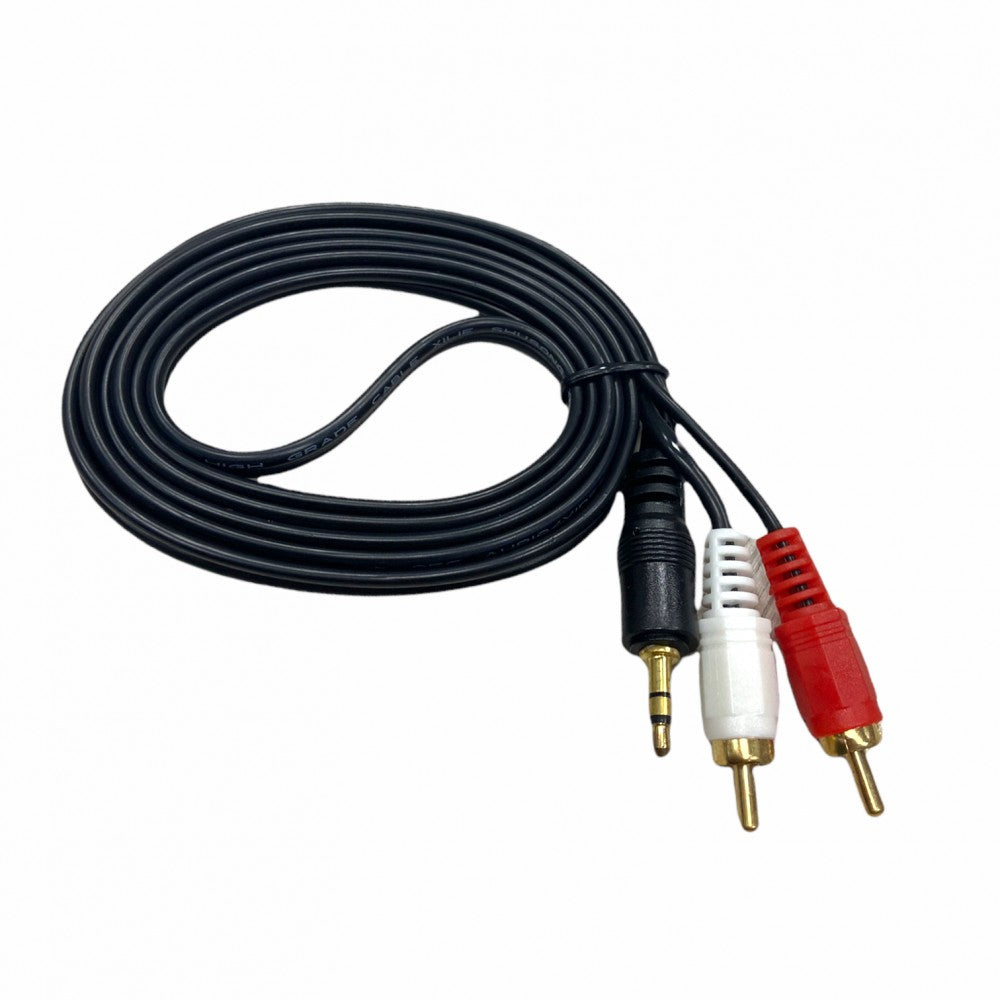 Cable De Audio terminal rojo blanco y negro