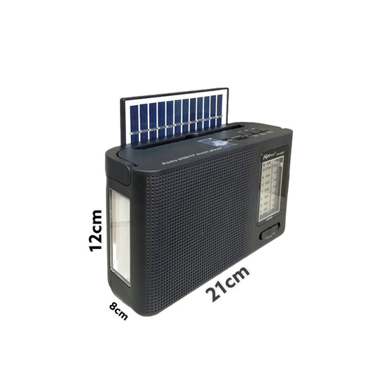 Radio Parlante Recargable Transistor AMFM Bluetooth Panel Solar FX-155BT