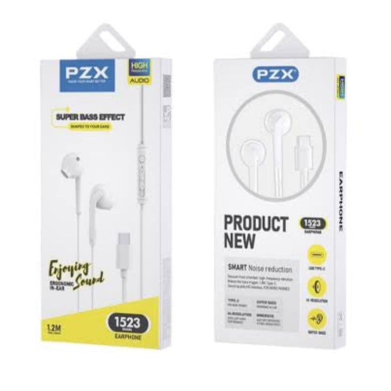 Audifonos Alambrico Pzx Con Entrada TypeC 1523