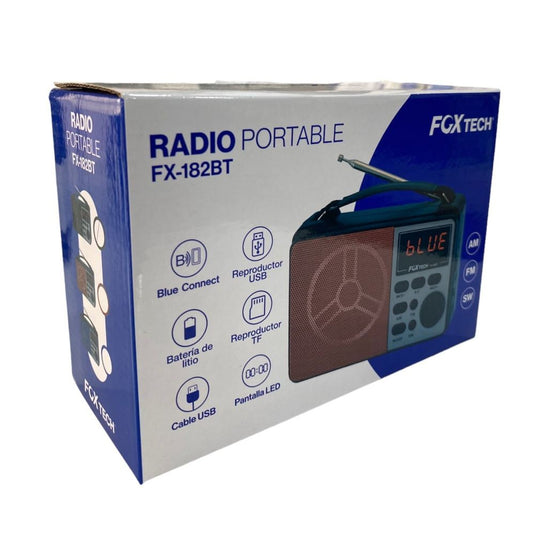 Radio Recargable Fox Tech FX-182BT