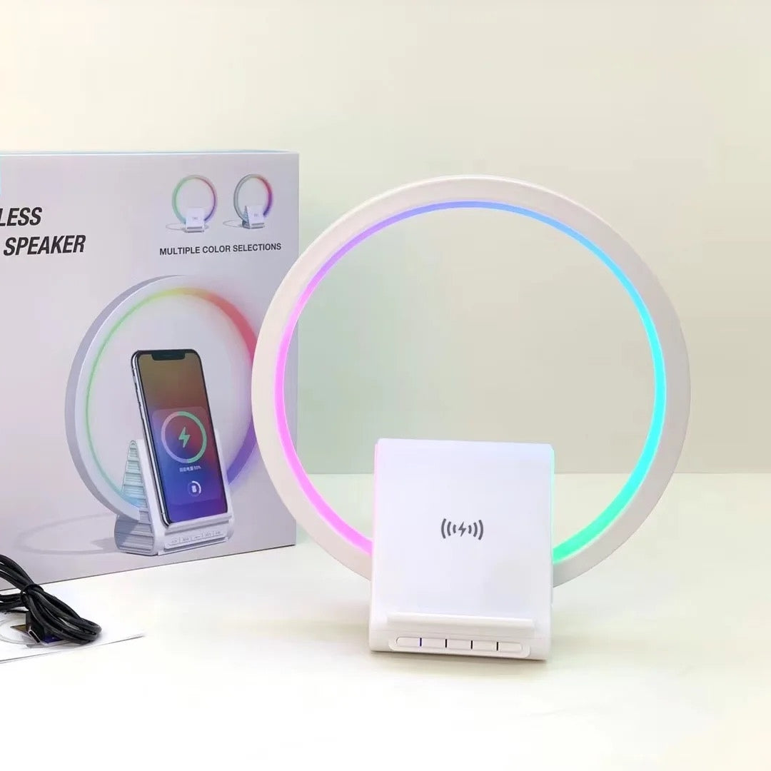 Parlante Con Luz Led Y Sistema De Carga Inalámbrica BT 256 ¡Envió Gratis!
