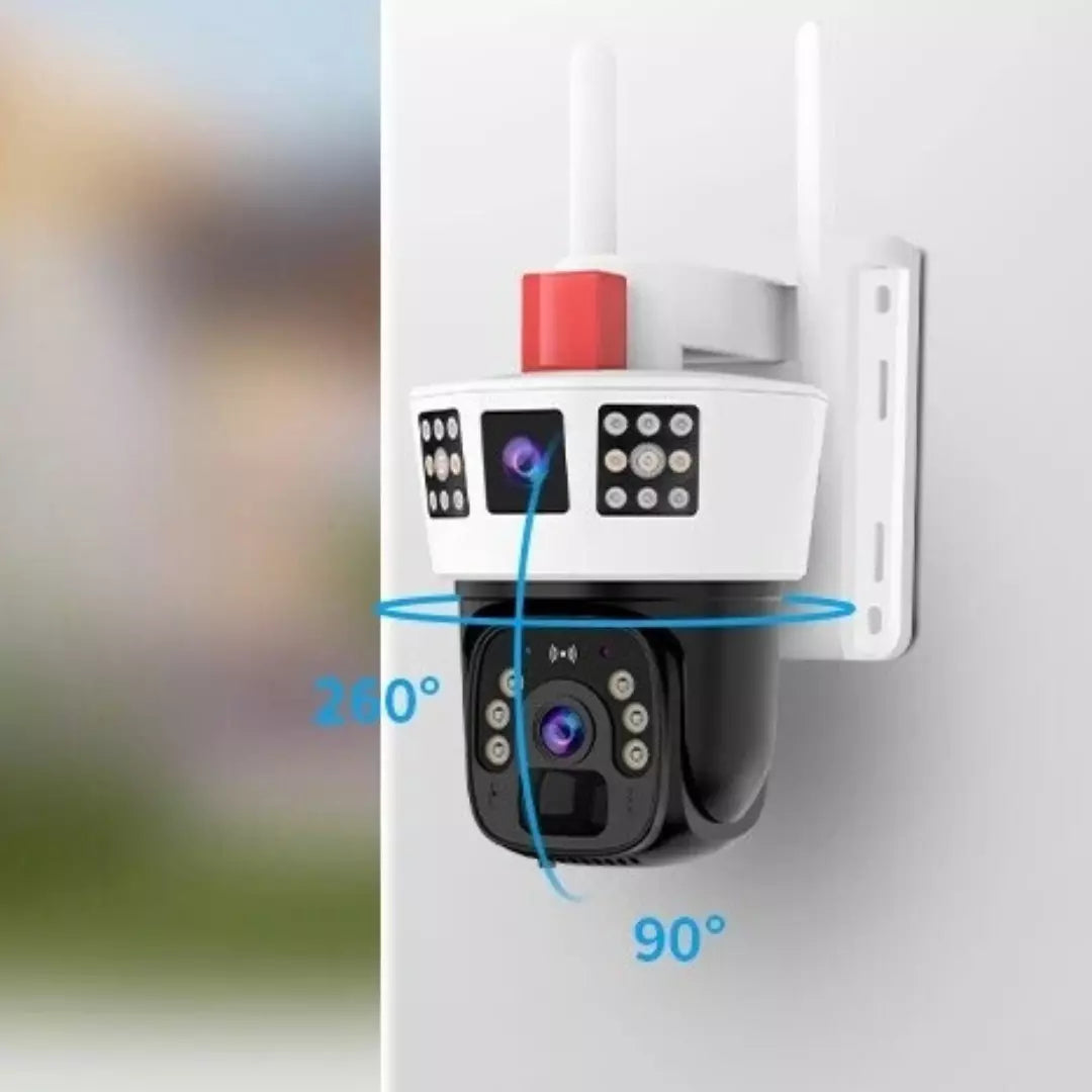 Camara De Seguridad 4G Sim Card Con Panel Ideal Para Exterior 3004-4G