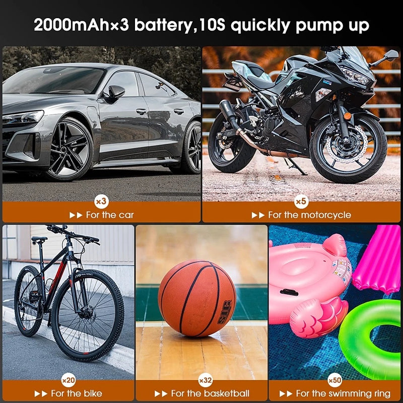 Cargue la imagen en el visor de la galería, Inflador/Compresor de Aire Recargable Portátil T2190 ¡Envio Gratis!
