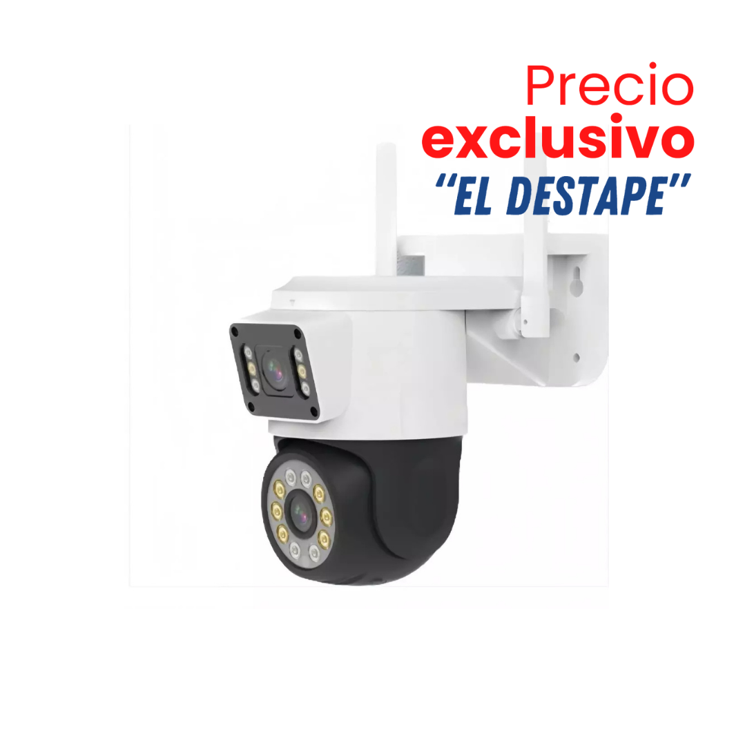 Camara De Vigilancia Doble Lente Wifi TC193-ED2D5-XC B2B DESTAPE!