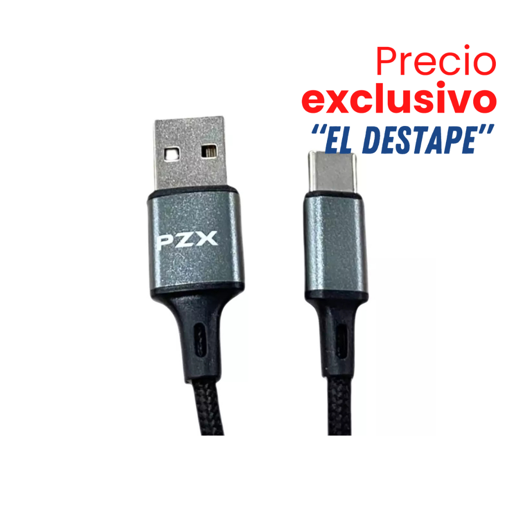 Cable De Carga PZX Typec 6A S-25 B2B DESTAPE