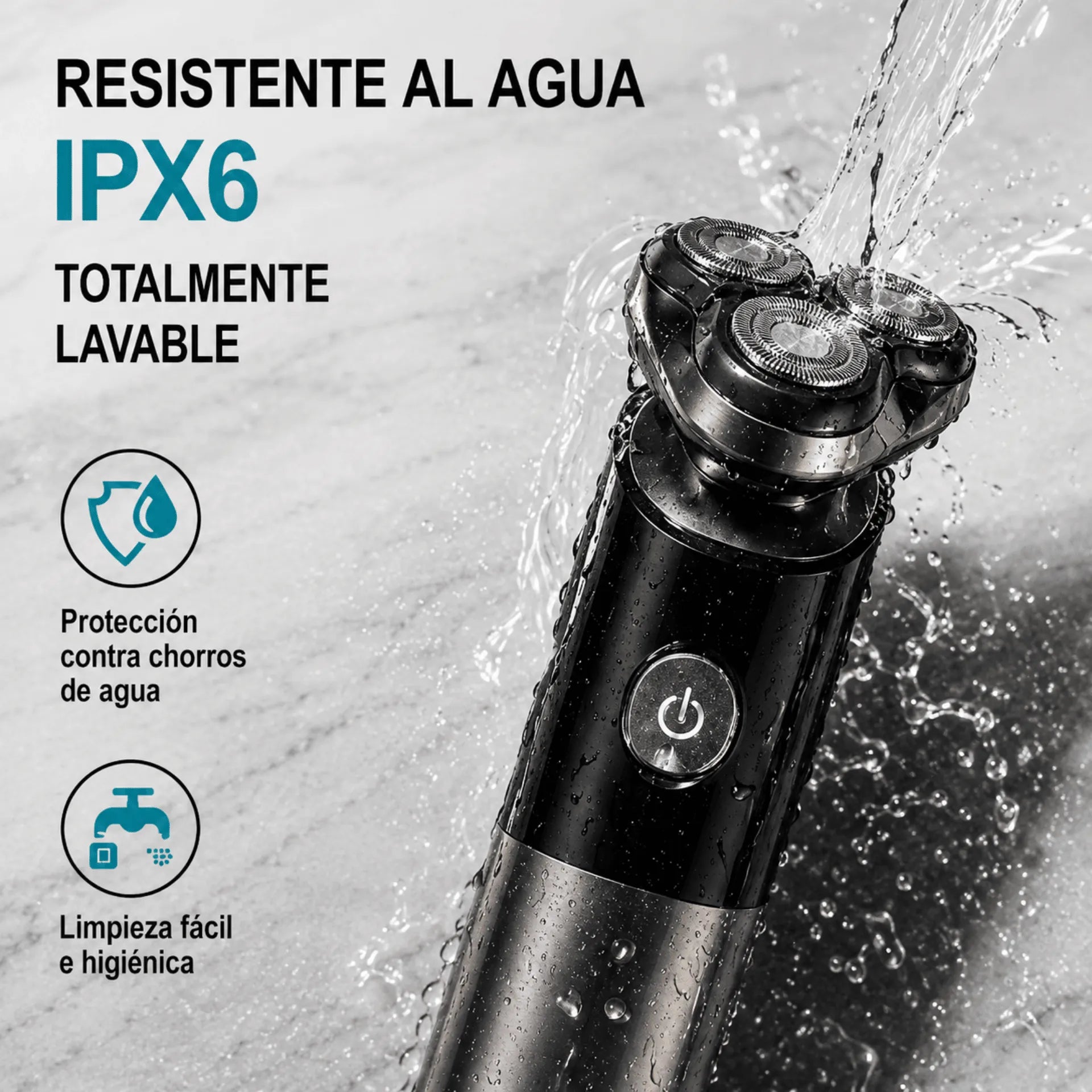 Máquina Afeitadora Winning Star Con Pantalla LED, Protección IPX6 y 3 Cabezales Flotantes ST-5683-QS
