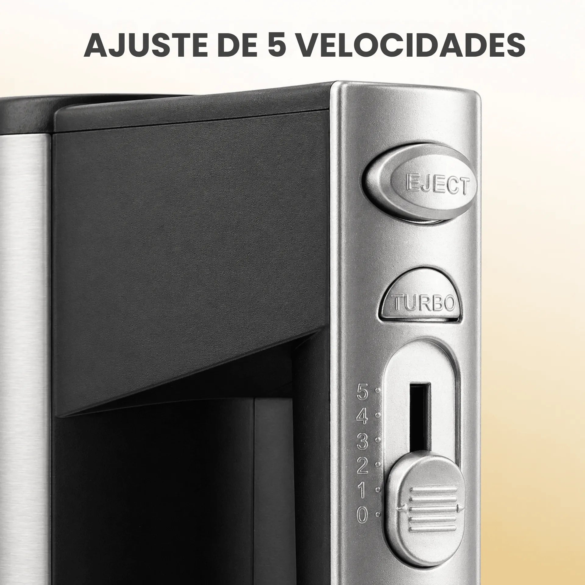 Batidora Eléctrica Winning Star Con 5 Velocidades, Ganchos Amasadores y Potencia de 200W ST-2273