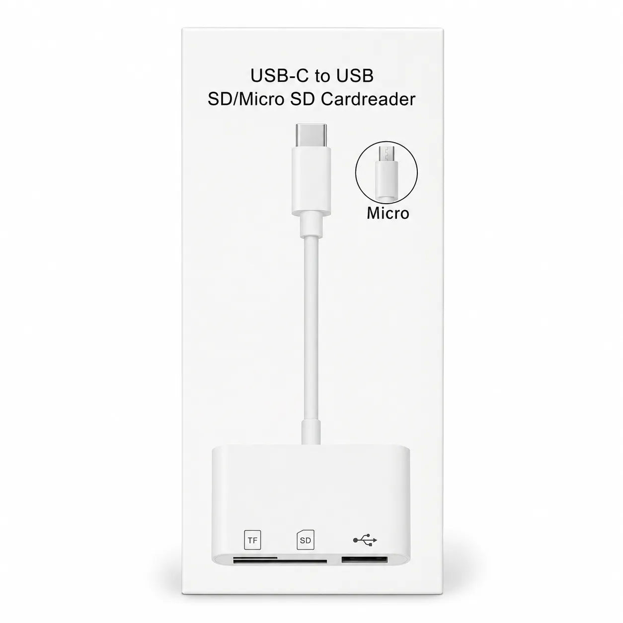 Adaptador Lector De Tarjetas SD TF USB 3 En 1 Entrada Tipo C LJ-55