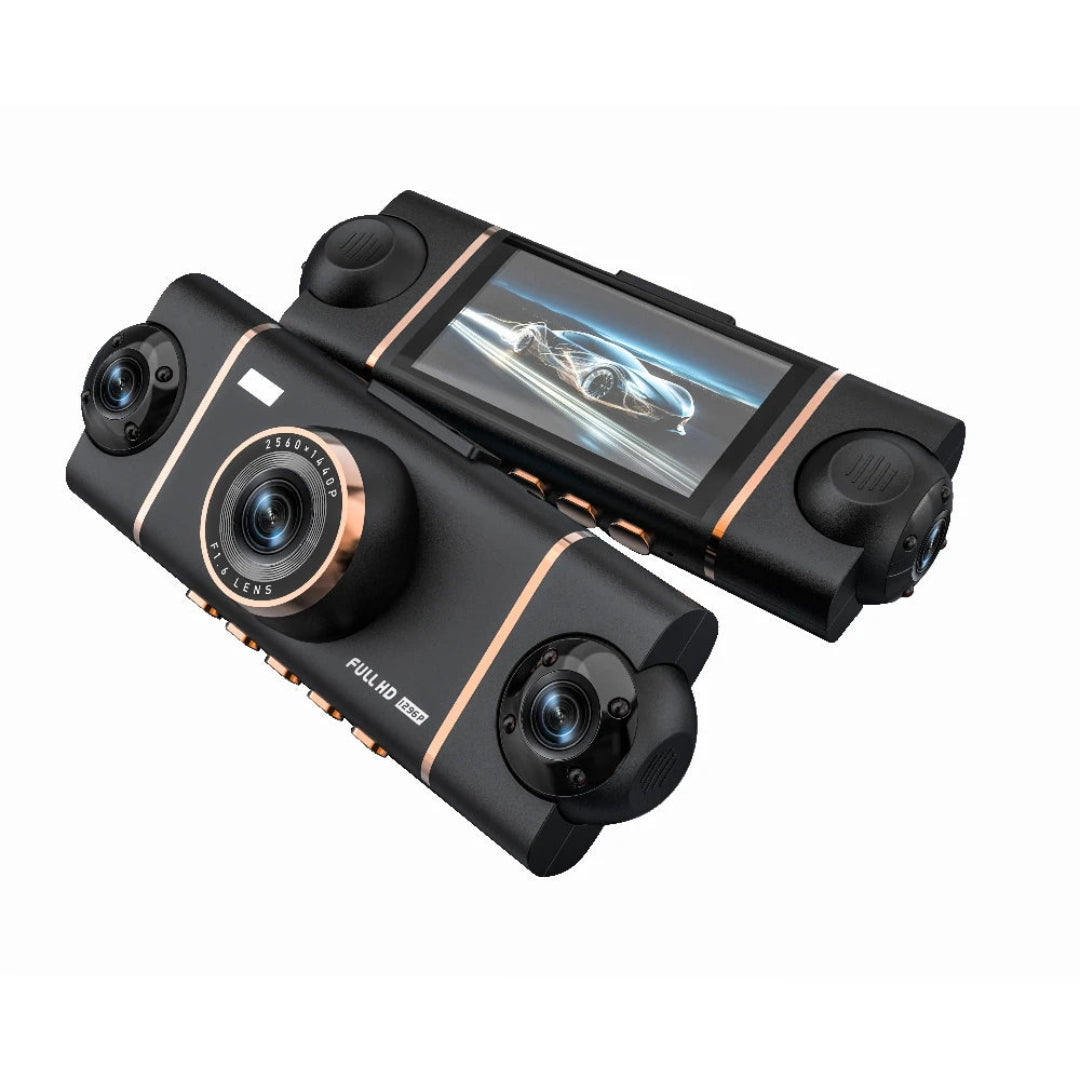 Cámara Para Carro Con Resolucion Full HD y Pantalla de 3" Con 4 Canales De Grabacion A16