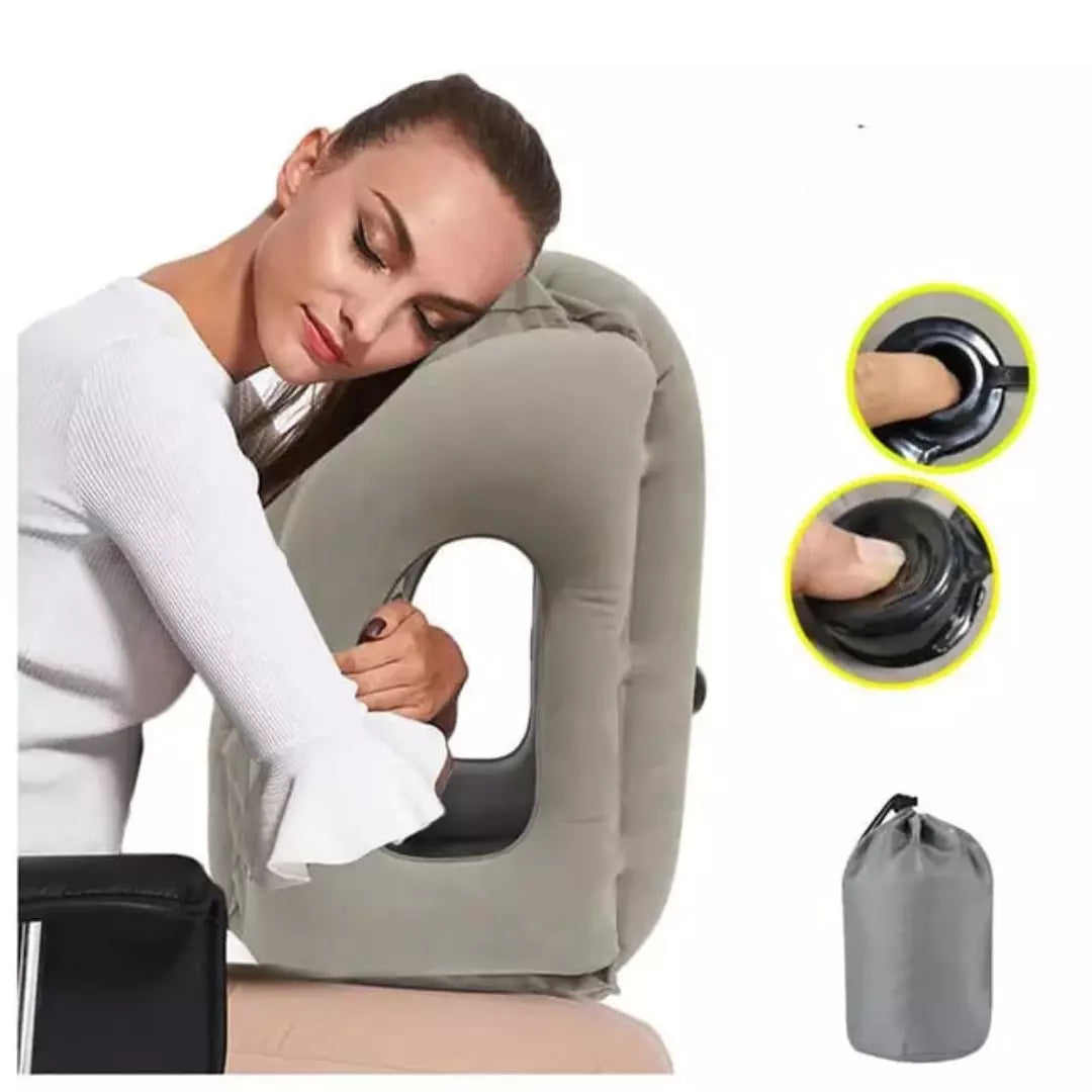 Cojin Inflable Viajero Ideal Para Usar En El Carro BZ-08 B2B