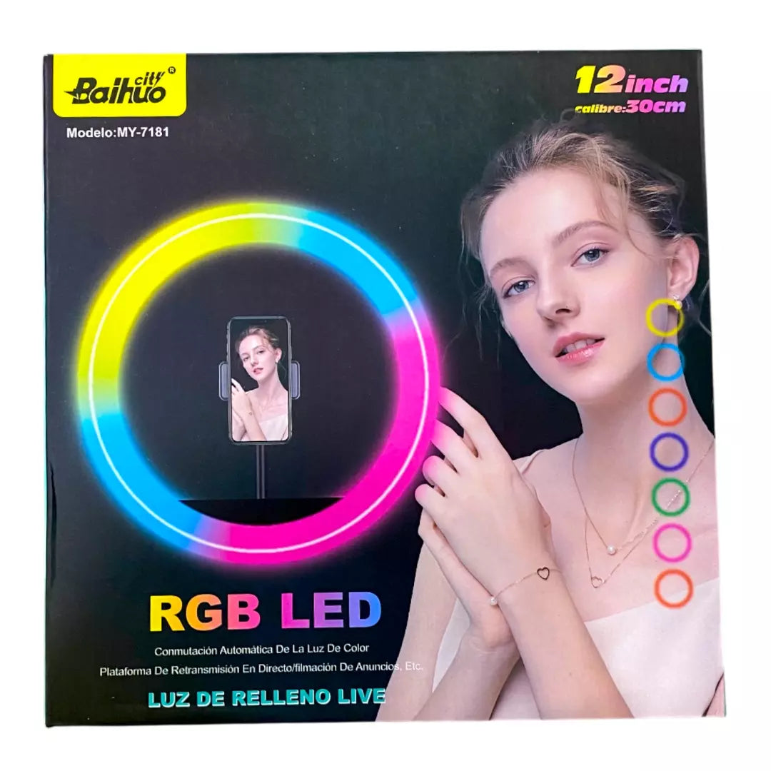 Aro De Luz Rgb Con Tripode MY-7181