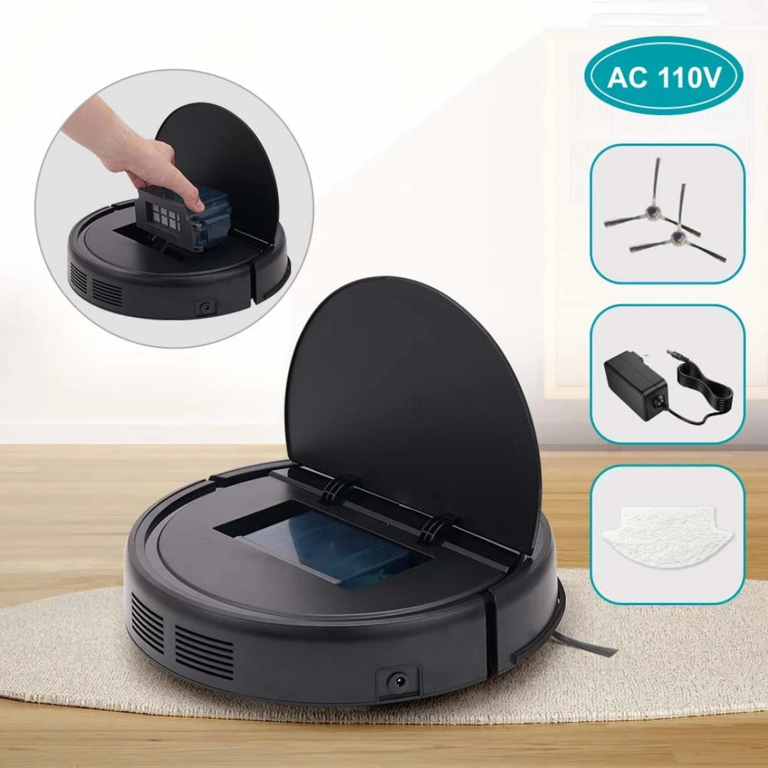 Aspiradora Robótica Inteligente Winning Star 2 En 1 Con Función De Barrido y Limpieza Automática ST-2241