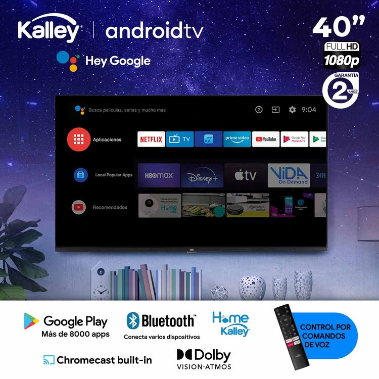 Cargue la imagen en el visor de la galería, Televisor Android TV 40&quot;  FHD Kalley ATV40FHDW
