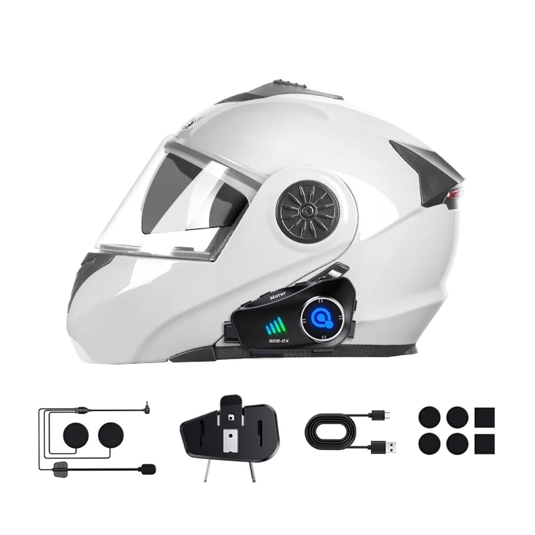 Intercomunicador Para Casco De Moto Con Cámara Q28-2X