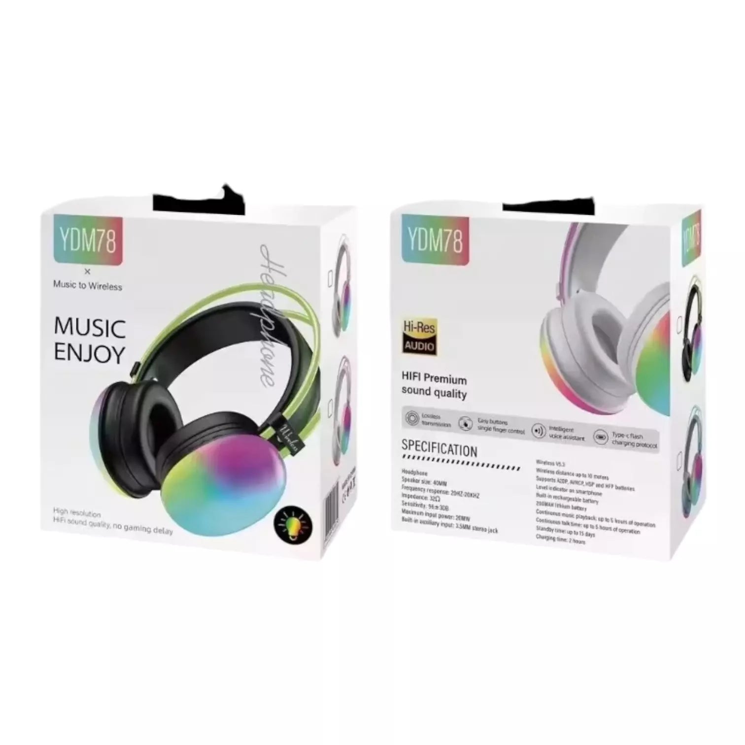 Diadema Bluetooth Con Luces RGB YDM78