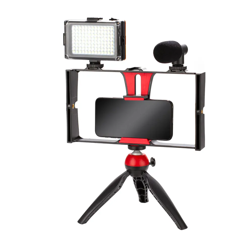 Cargue la imagen en el visor de la galería, Kit Fotografico 4 en 1 Tripode/luces/Monopod/Microfono AY-49X ¡Envio Gratis!
