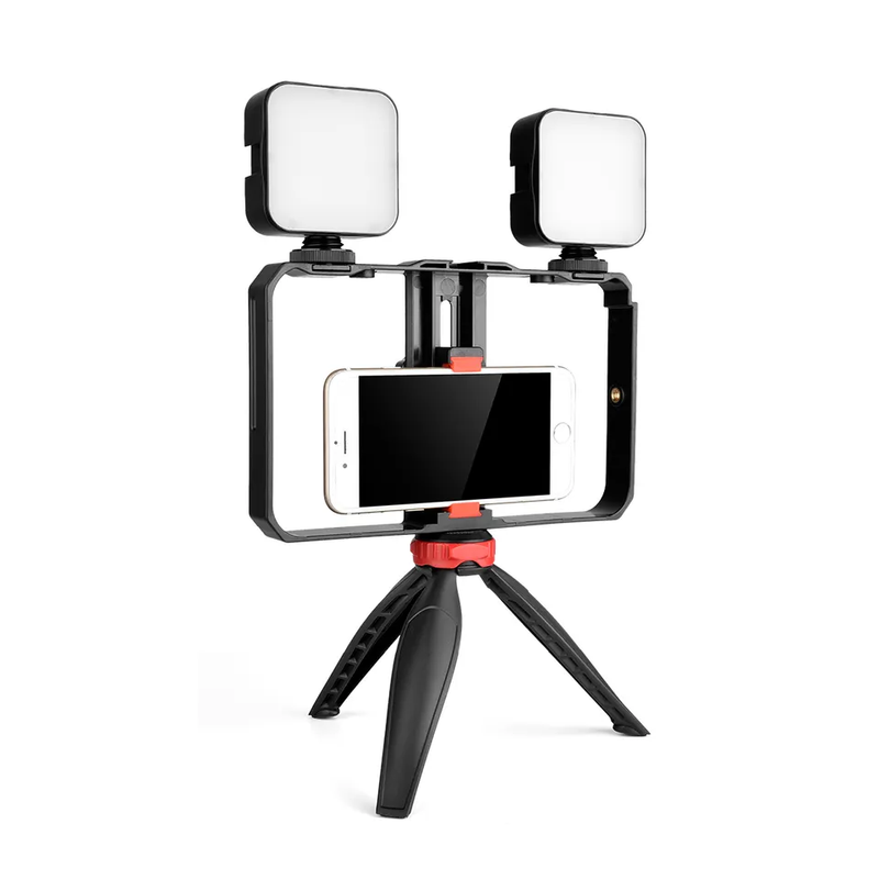 Cargue la imagen en el visor de la galería, Kit Fotografico 4 en 1 Tripode/luces/Monopod/Microfono AY-49X ¡Envio Gratis!
