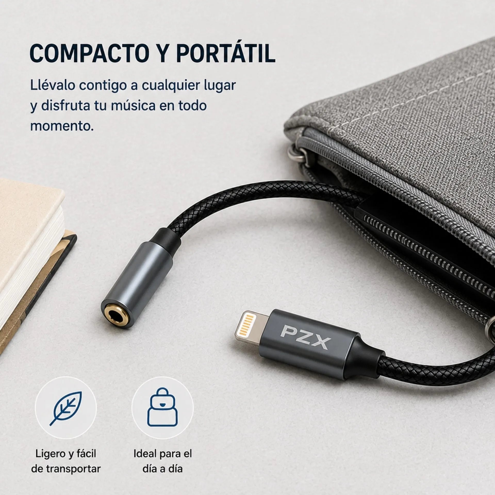 Adaptador De Audio Lightning A Jack 3.5 mm Para iPhone PZX 1506