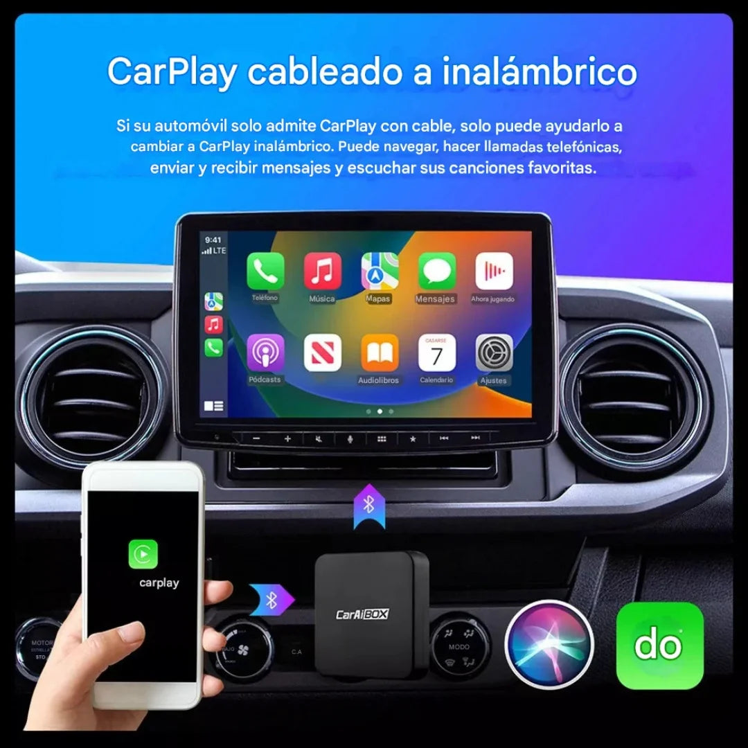 Carplay cableado e inalámbrico