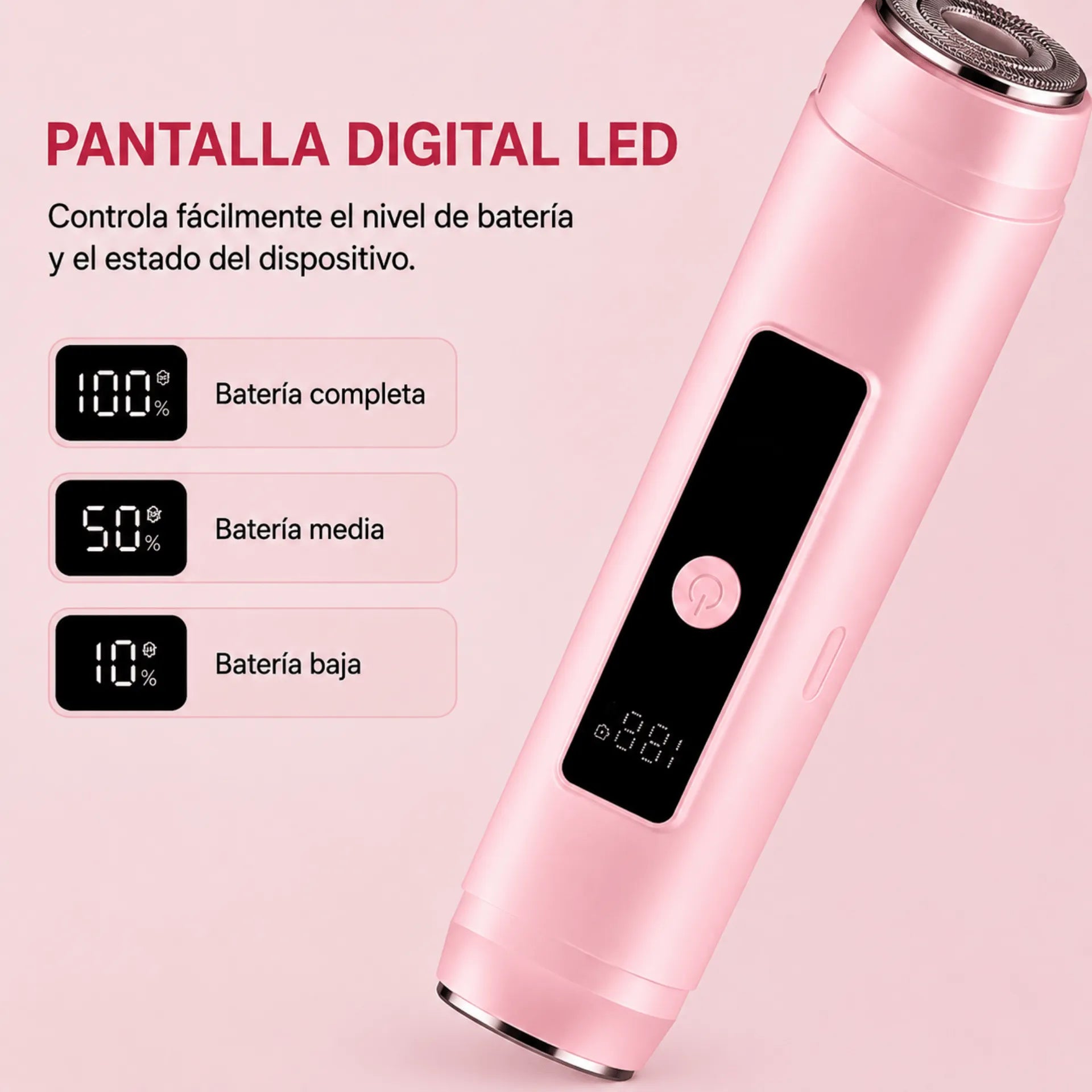 Depiladora Eléctrica 2 En 1 Para Mujer Baihuo City Recargable IPX7 MY-7780