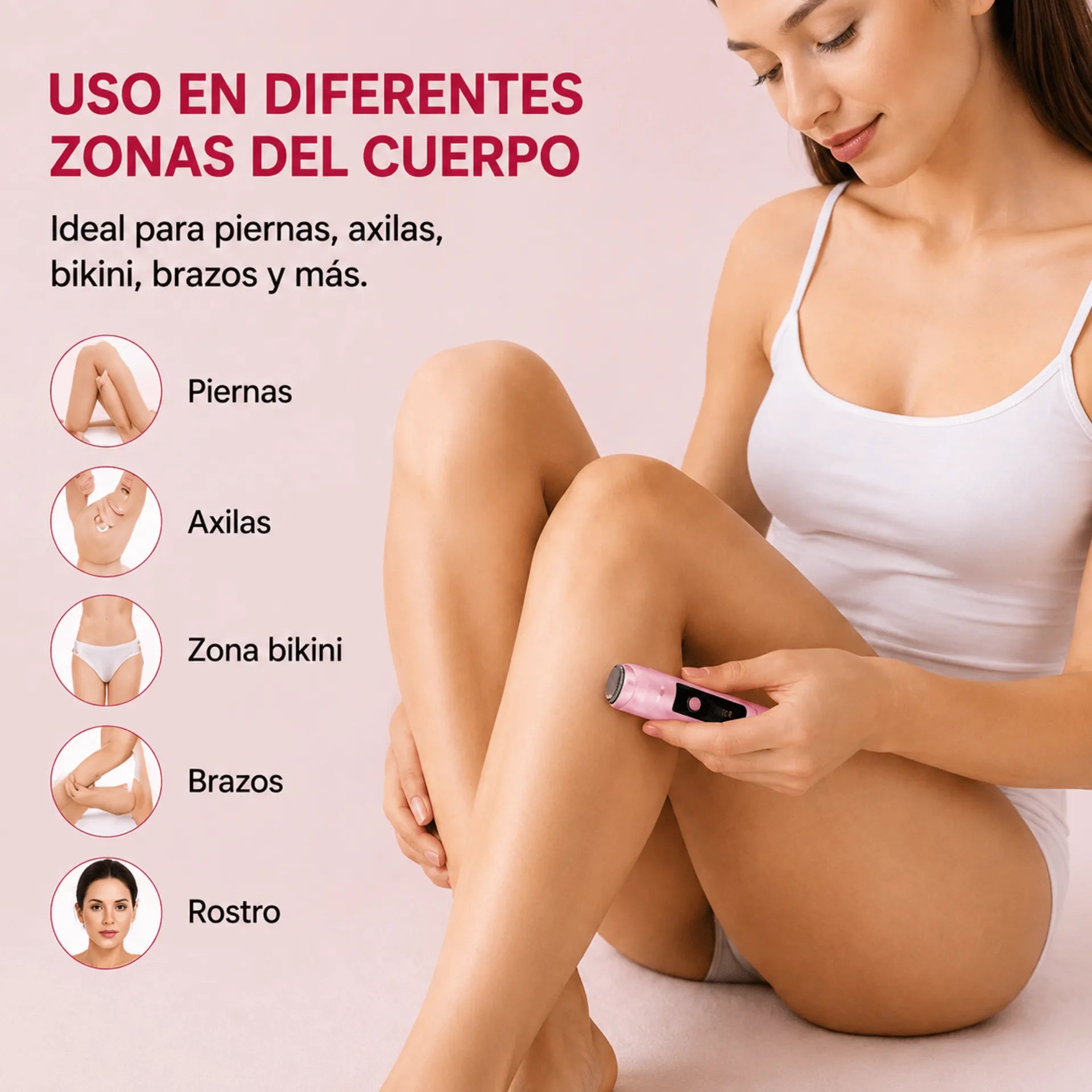 Depiladora Eléctrica 2 En 1 Para Mujer Baihuo City Recargable IPX7 MY-7780