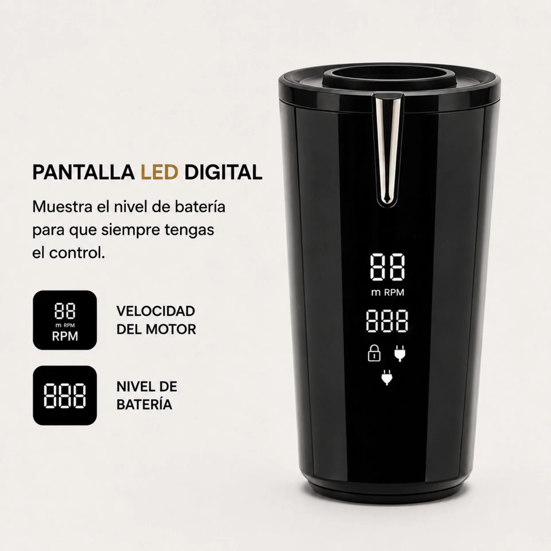 Afeitadora Eléctrica Recargable Nano-Tec De Triple Cabezal Con Pantalla Digital NT-AE671