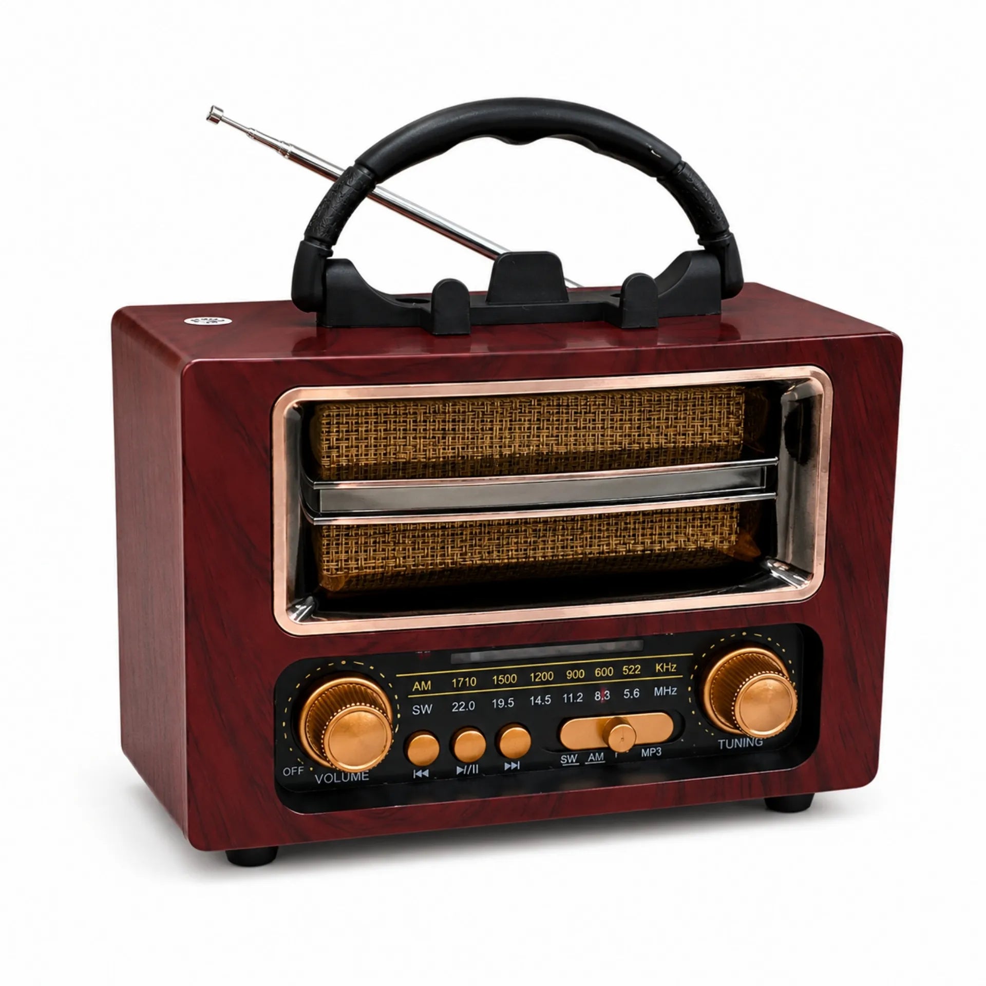 Radio Parlante Retro Bluetooth Recargable Con Radio AM/ FM / SW KTF-2013