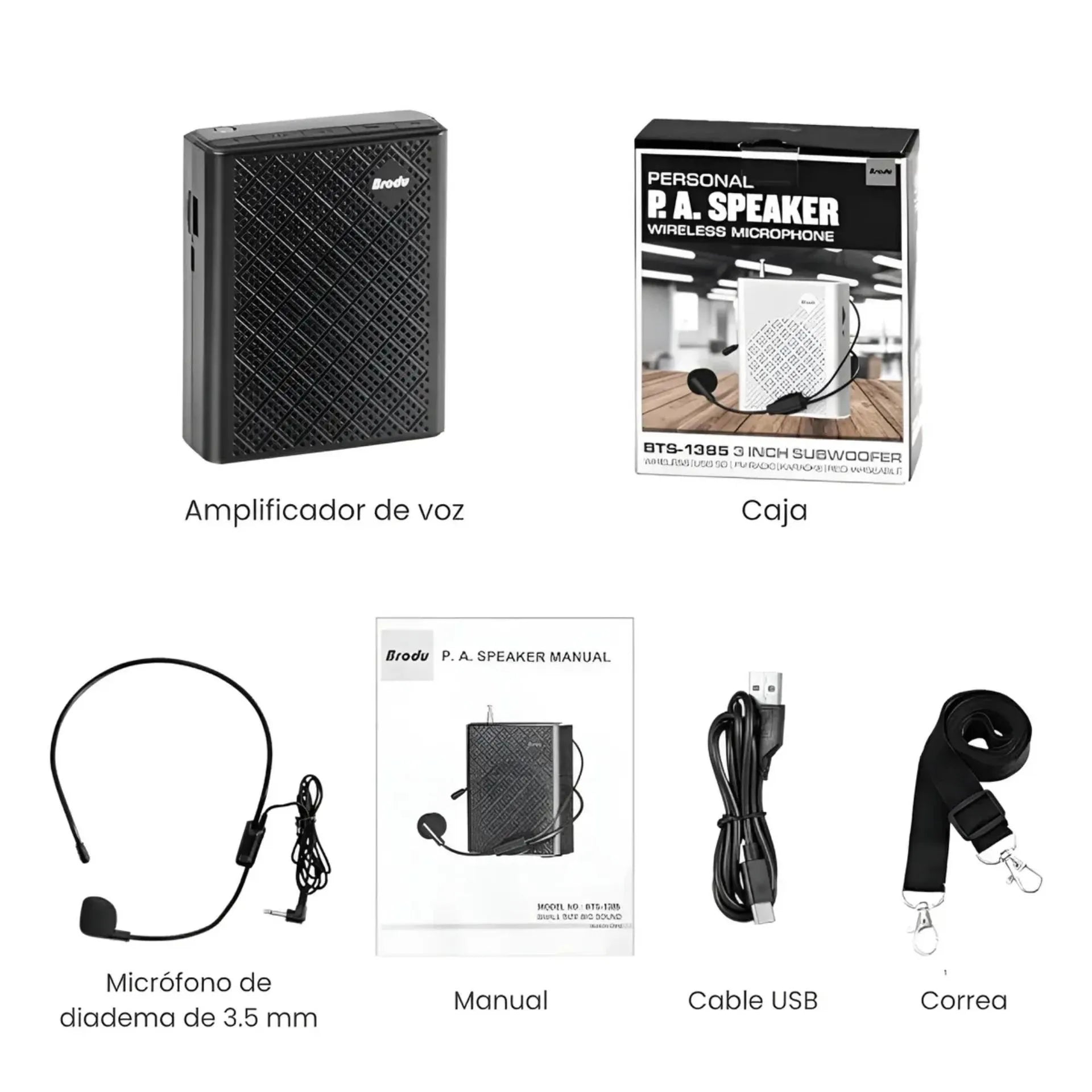 Párlate Con Micrófono De Perifoneo BTS-1385