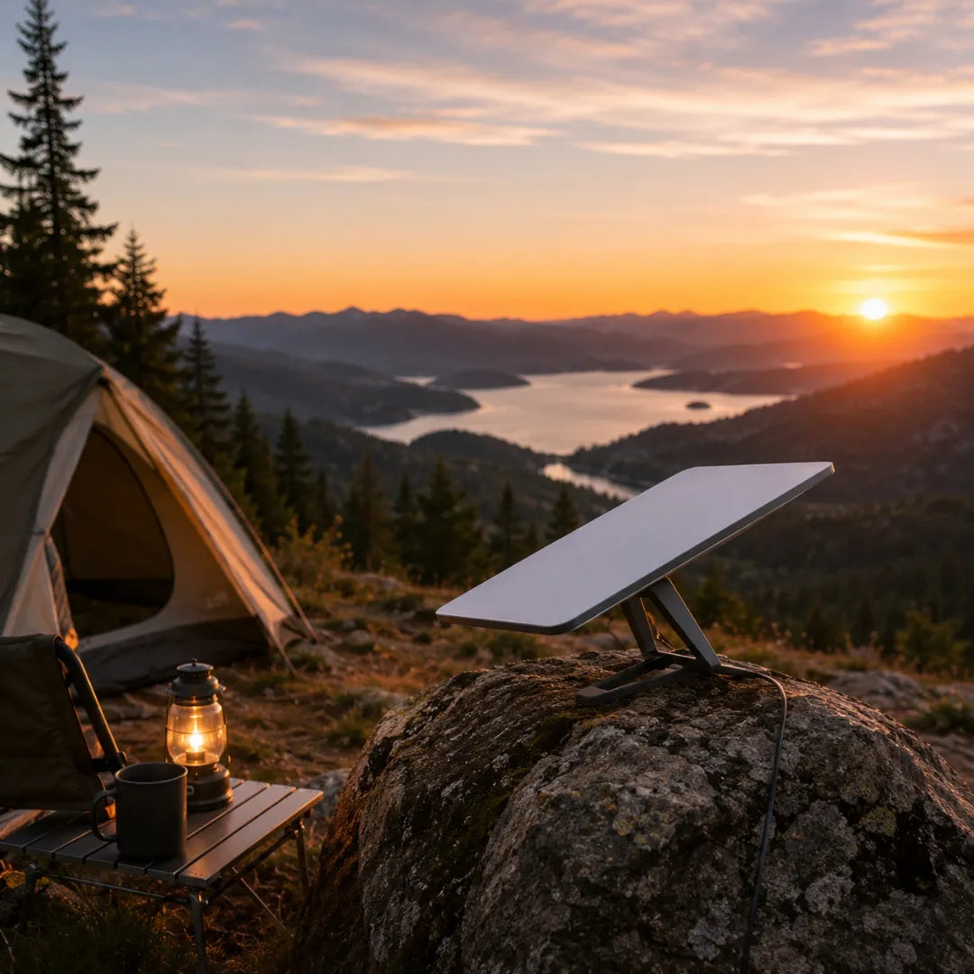 Antena De Internet Satelital Starlink Mini Con Wifi Dual Band Y Cobertura Hasta 112m²