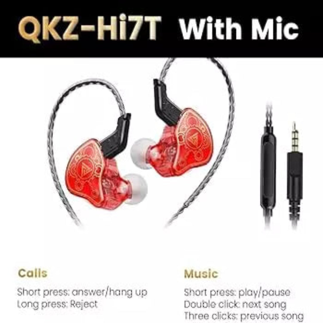 Audífonos Alámbricos Con Aislador De Sonido Hi7T