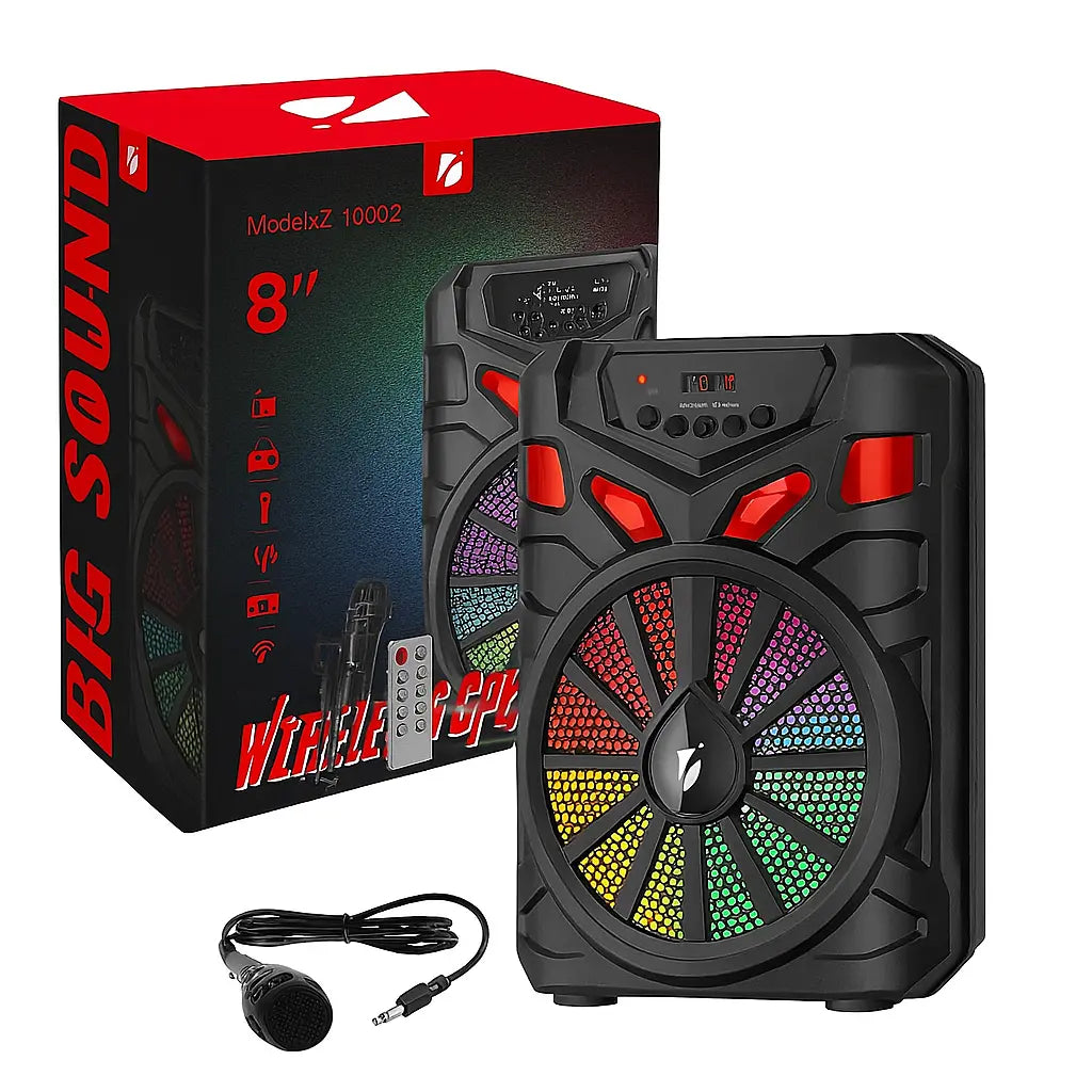 Radio Parlante Bluetooth De 8" y Micrófono KTS-1090F