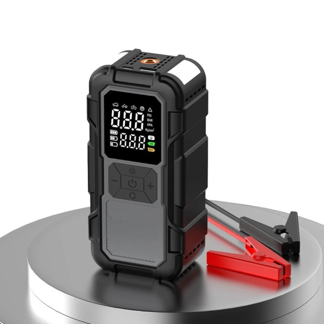 Arrancador De Batería 12V Con Compresor De Aire Y Power Bank Para Vehículos CZK-DH01C