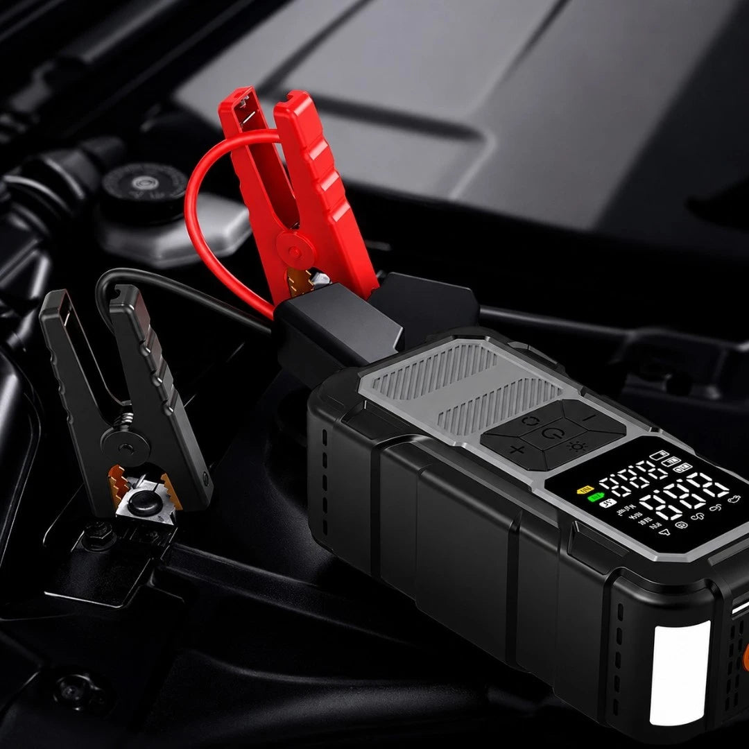 Arrancador De Batería 12V Con Compresor De Aire Y Power Bank Para Vehículos CZK-DH01C