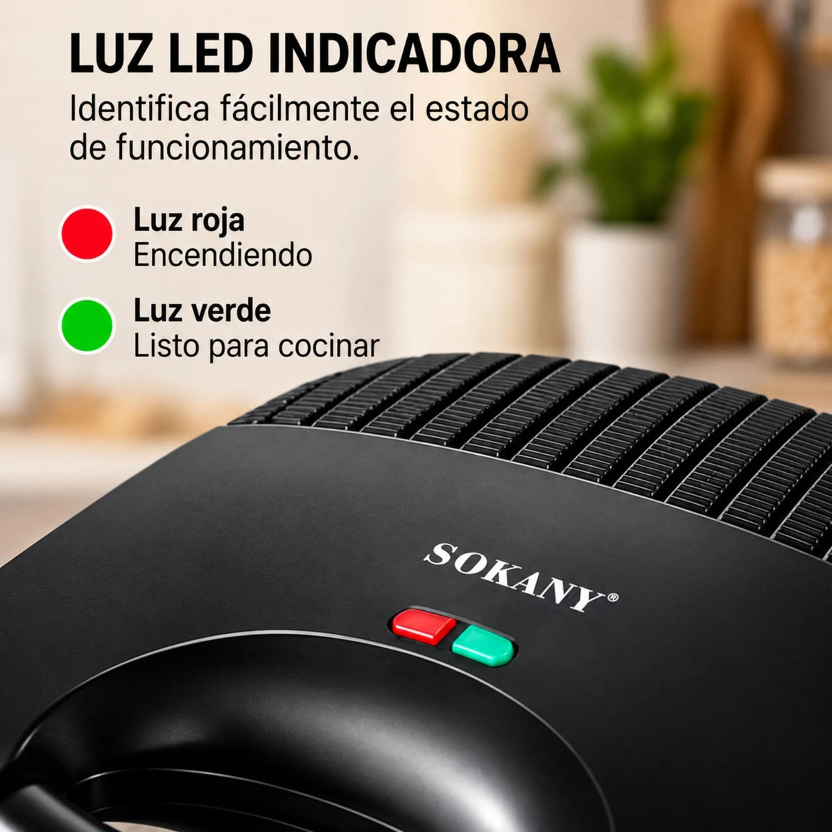 Asador Grill Eléctrico 750W Con Placas Antiadherentes Y Calentamiento Rápido Sokany SK-116