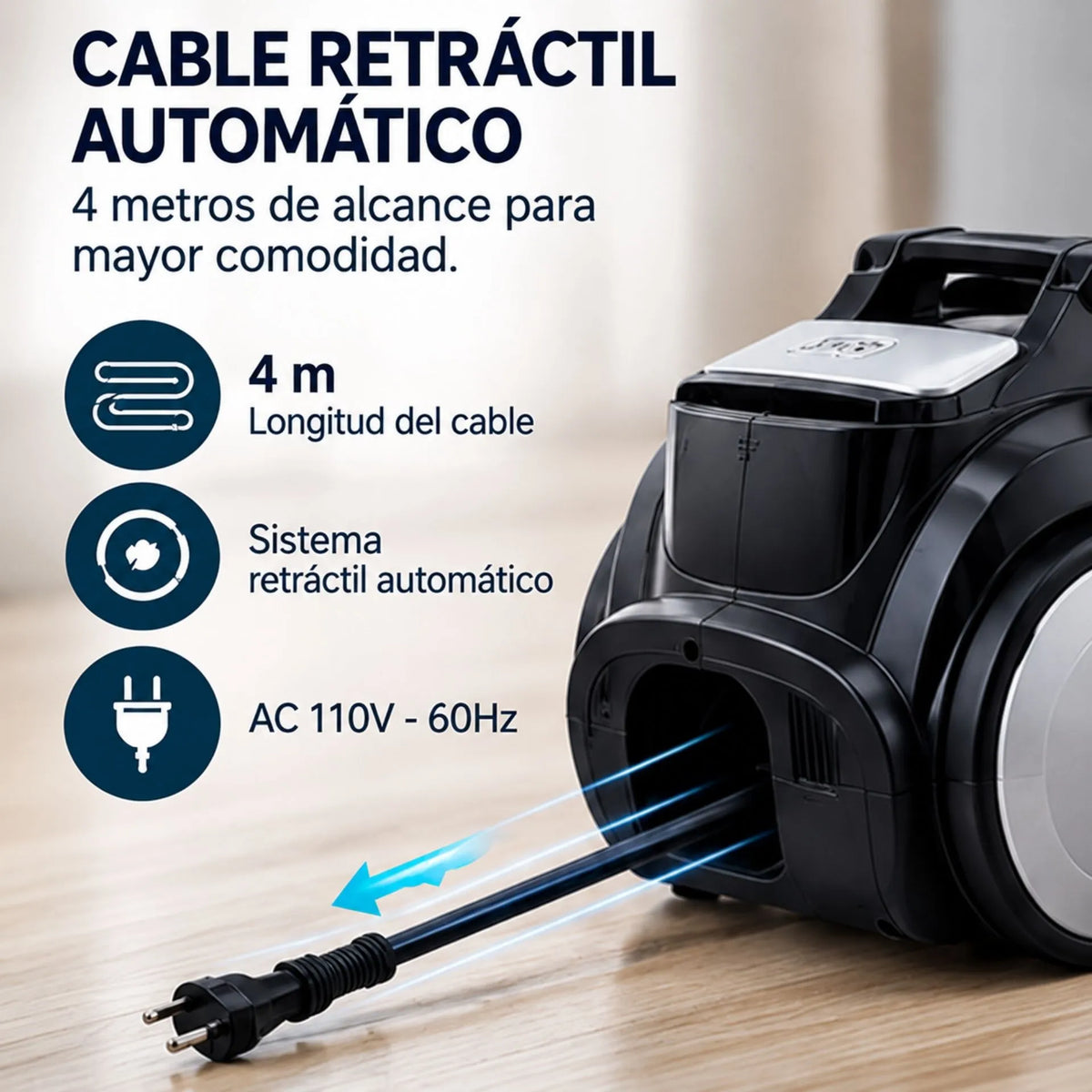 Aspiradora De Trineo 1000W Con Succión De 18000Pa Y Depósito De 3L Winning Star ST-2251 B2B