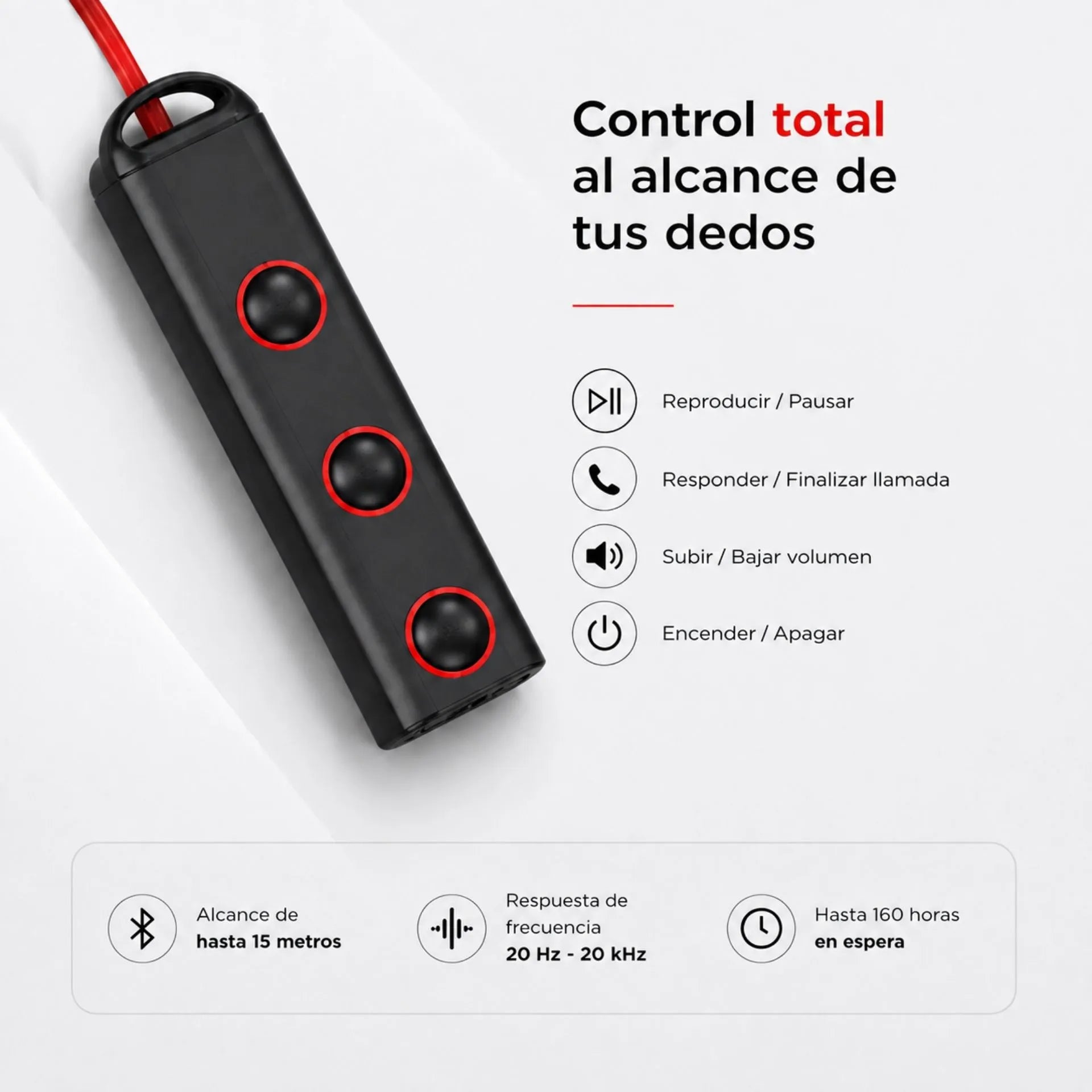 Audífonos Cuellera Inalámbricos Bluetooth Con Broche Magnético SGS-333
