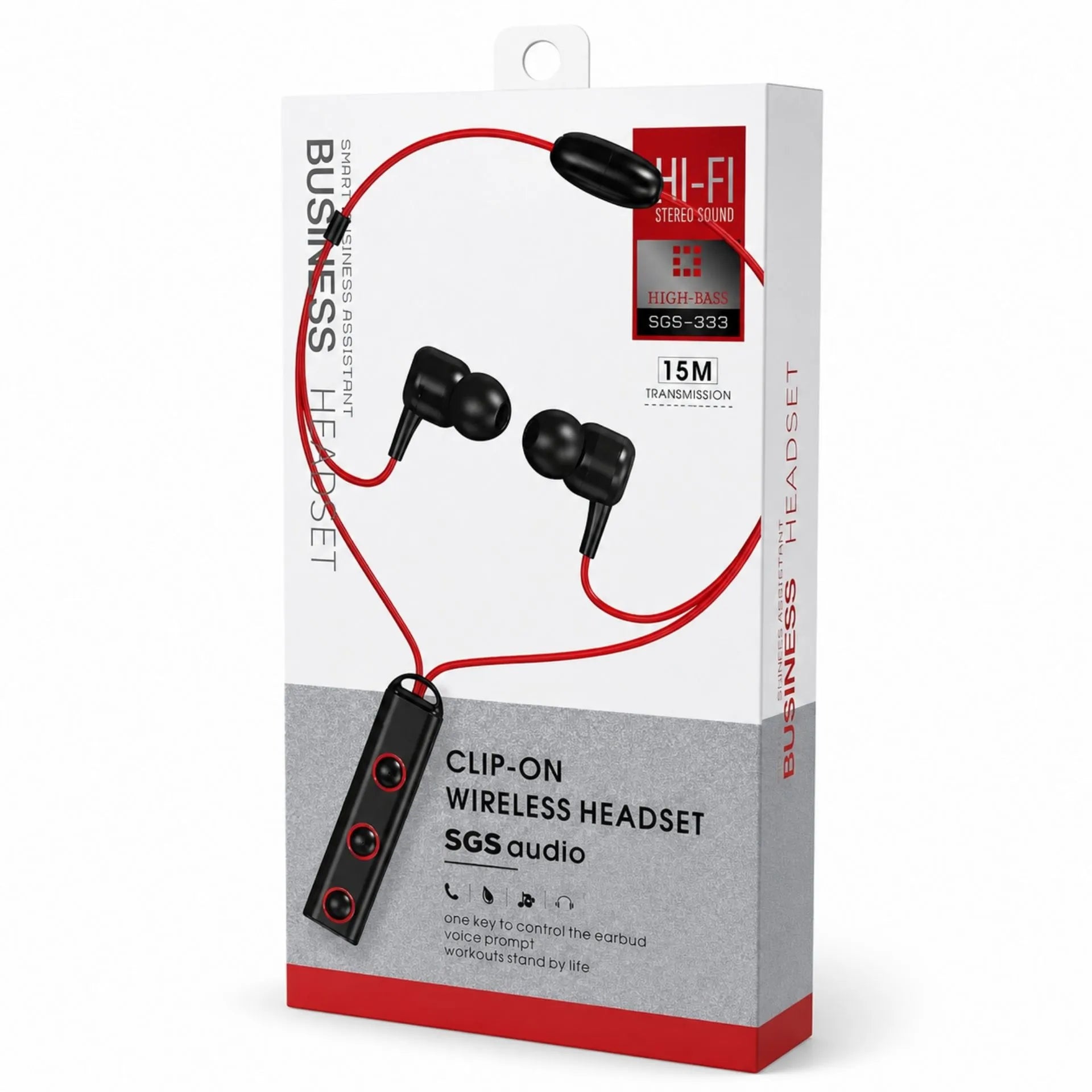Audífonos Cuellera Inalámbricos Bluetooth Con Broche Magnético SGS-333