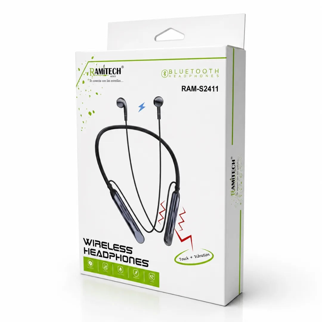 Audífonos De Cuellera Ramitech Con Vibración Con Bluetooth 5.0 RAM-S2411