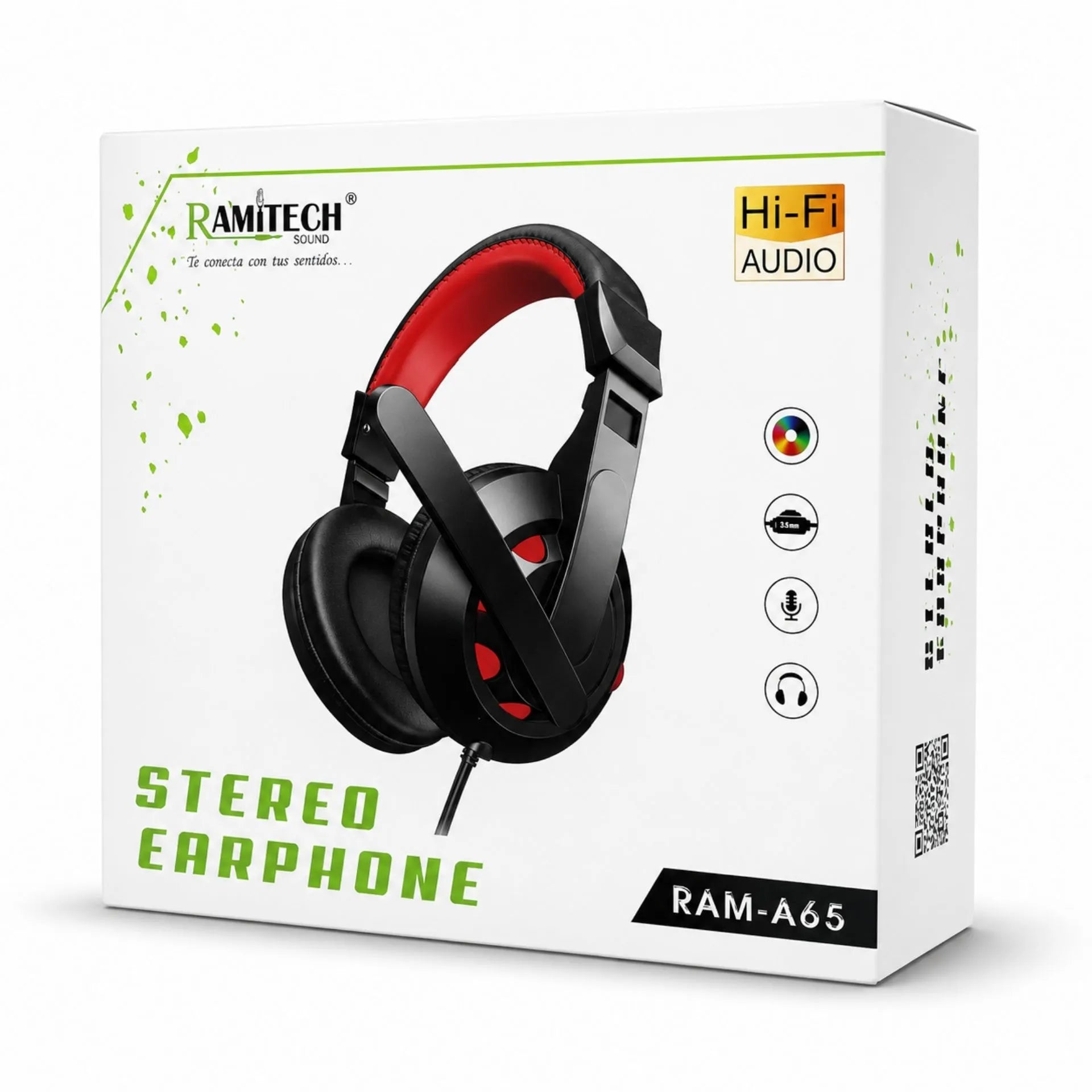Audífonos Diadema Para PC Alámbrica Con Micrófono RAMITECH RAM-A65