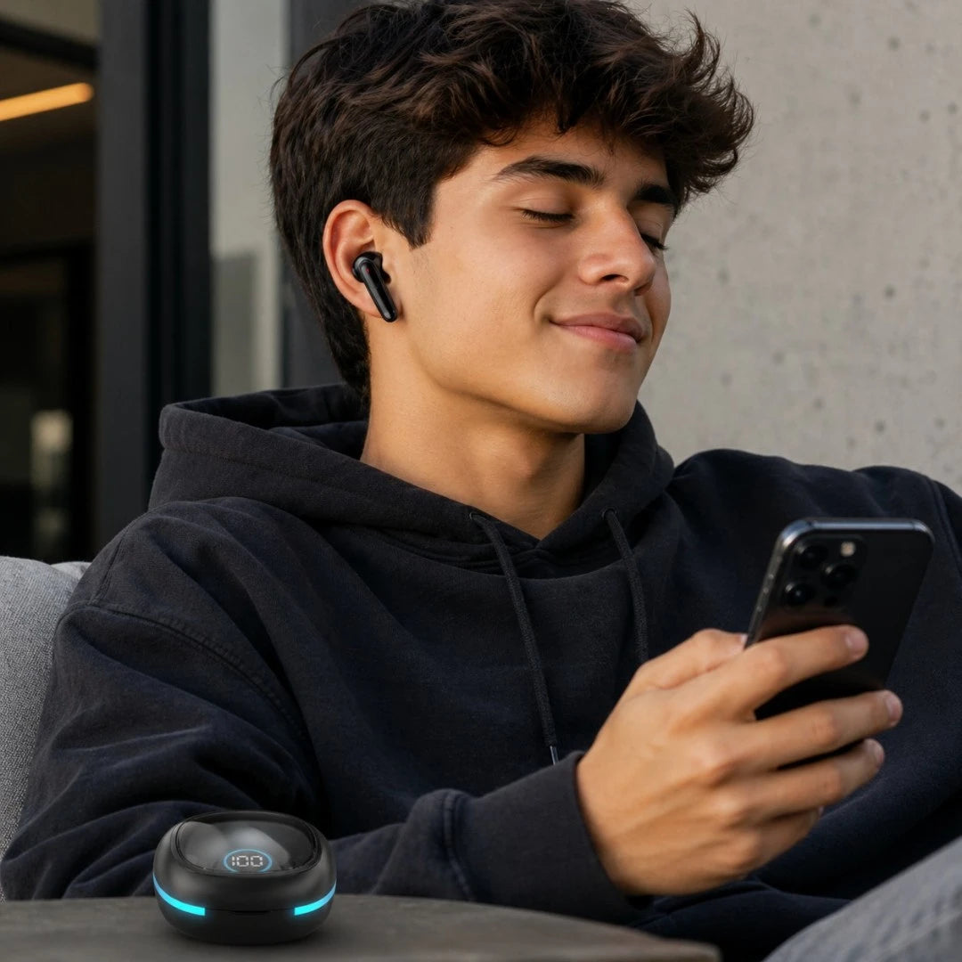 Audífonos Inalámbricos Bluetooth 5.4 Recargables Con Estuche De Carga PLUS50
